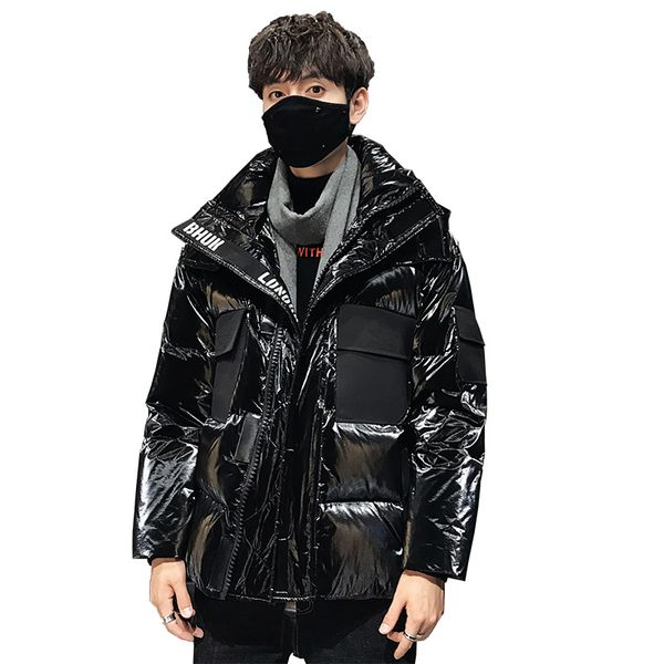 men's down & parkas puffer jacket with hooded and duck shiny mens outdoor coats, Black
men's down & parkas puffer jacket with hooded and duck shiny mens outdoor coats, Black