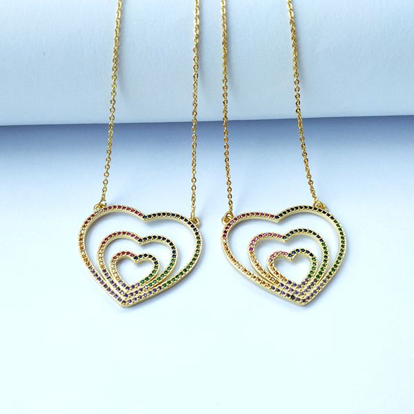 5 pcs heart shaped pendant micro pave rainbow cubic zirconia shiny cz choker women jewelry necklace 446, Silver
5 pcs heart shaped pendant micro pave rainbow cubic zirconia shiny cz choker women jewelry necklace 446, Silver