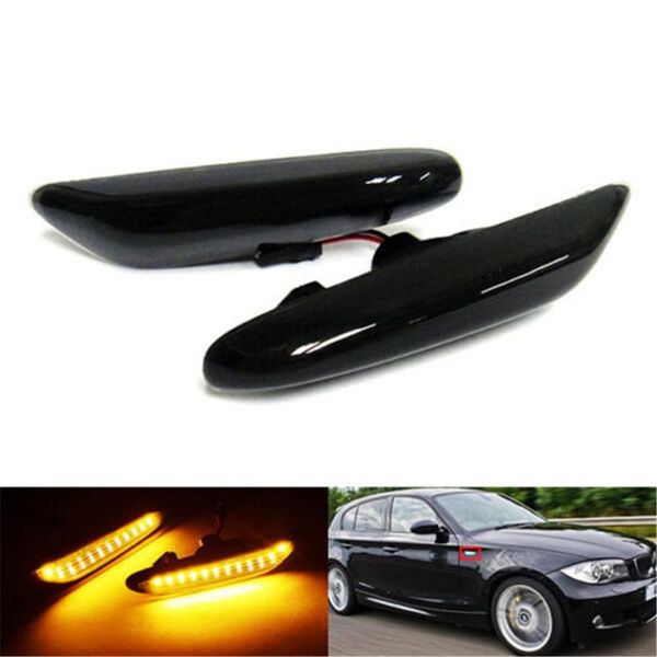 2x black smoked side indicator led light turn signal lamp for e81 e87 e90 e92 e60 e61 x3 easy installation
2x black smoked side indicator led light turn signal lamp for e81 e87 e90 e92 e60 e61 x3 easy installation