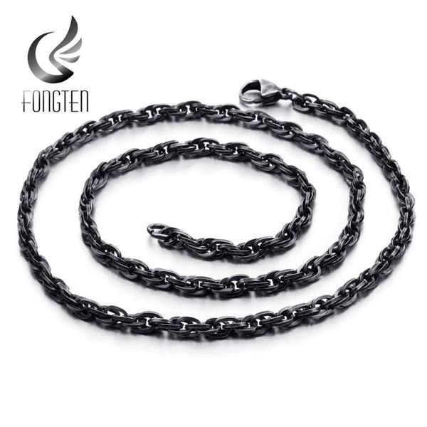 fongten vintage link chain necklace black stainless steel punk long chain men necklaces fashion jewelry, Silver
fongten vintage link chain necklace black stainless steel punk long chain men necklaces fashion jewelry, Silver