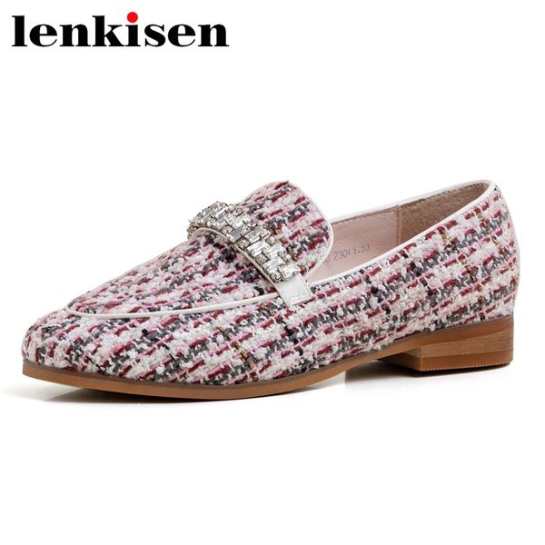 lenkisen handmade limited genuine leather round toe low heel fashion shoes women rhinestone decorations elegant dating pumps l92, Black
lenkisen handmade limited genuine leather round toe low heel fashion shoes women rhinestone decorations elegant dating pumps l92, Black