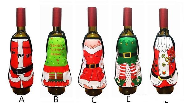 small apron bottle wine cover christmas lady/xmas dog/santa pinafore red wine bottle wrapper holiday bottle clothes dress
small apron bottle wine cover christmas lady/xmas dog/santa pinafore red wine bottle wrapper holiday bottle clothes dress