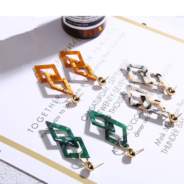 fashion new women's acrylic drop earrings geometric dangling earrings gift for women party wedding jewelry brincos, Silver
fashion new women's acrylic drop earrings geometric dangling earrings gift for women party wedding jewelry brincos, Silver