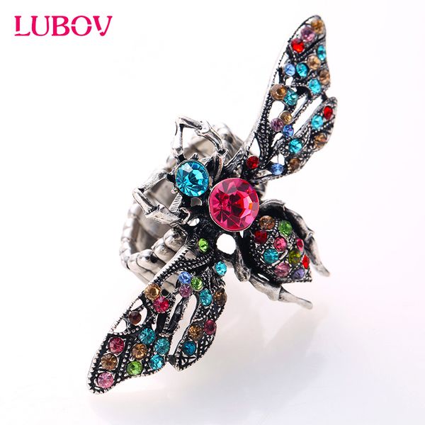 cluster rings unique vivid bee imitation multi color rhinestone ring elastic stretch adjustable finger fashion ball party jewelry, Golden;silver
cluster rings unique vivid bee imitation multi color rhinestone ring elastic stretch adjustable finger fashion ball party jewelry, Golden;silver