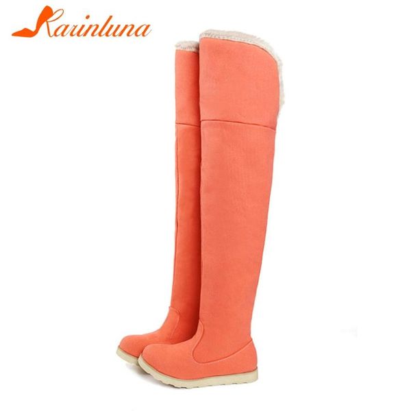 karin new female 2020 winter warm fur boots round toe thick sole thigh high women boots over the knee snow women shoes, Black
karin new female 2020 winter warm fur boots round toe thick sole thigh high women boots over the knee snow women shoes, Black