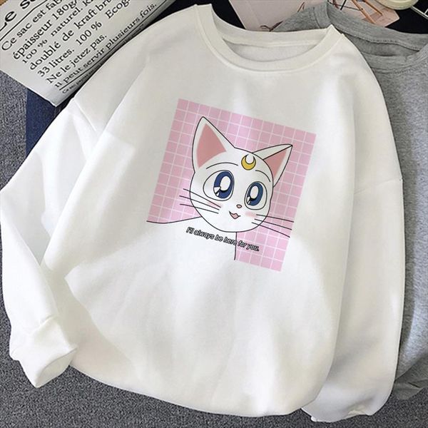 sailor moon cute cartoon kawaii cat print sweatshirt winter warm casual funny pink long sleeve loose harajuku ulzzang women, Black
sailor moon cute cartoon kawaii cat print sweatshirt winter warm casual funny pink long sleeve loose harajuku ulzzang women, Black