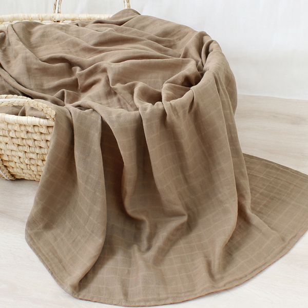100% Organic Cotton Baby Blankets Newborn Swaddle Wrap Gots Muslin Swaddle Newborn Blanket Baby Bath Towel Wrap