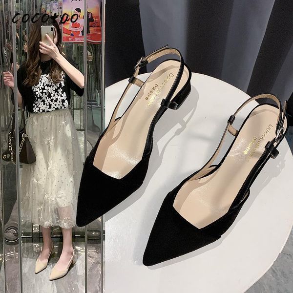 baotou sandals female 2020 spring and summer new wild word with fairy wind pointed back thick thick heel single shoes female, Black
baotou sandals female 2020 spring and summer new wild word with fairy wind pointed back thick thick heel single shoes female, Black