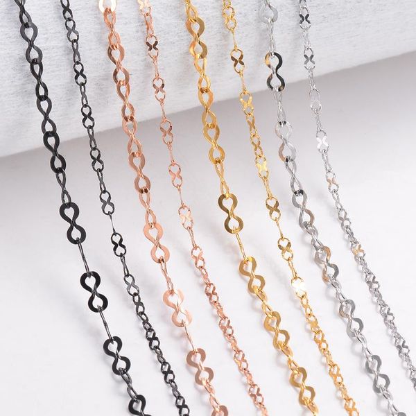 1 piece women style "8" tiny chain necklace 316l stainless steel link chain infinity necklace jewelry width 2/3mm, Silver
1 piece women style "8" tiny chain necklace 316l stainless steel link chain infinity necklace jewelry width 2/3mm, Silver