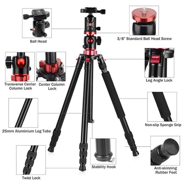 zomei m8 camera tripod travel compact aluminium monopod professional tripods with ball head for canon nikon dslr dv camcorder
zomei m8 camera tripod travel compact aluminium monopod professional tripods with ball head for canon nikon dslr dv camcorder