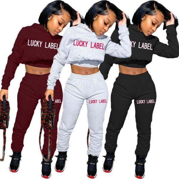 women lucy label 2 piece set hooded pants outfits crop fall winter casual clothing designer s-2xl letter shirts pullover capris 3862, White
women lucy label 2 piece set hooded pants outfits crop fall winter casual clothing designer s-2xl letter shirts pullover capris 3862, White