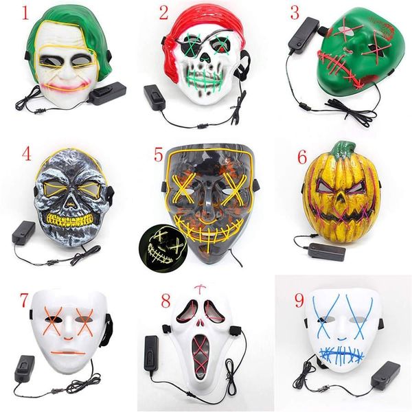 9 стиль хэллоуина маски led light up party маскирует purge год выборов большой забавные маски фестиваль косплей поставки glow
9 стиль хэллоуина маски led light up party маскирует purge год выборов большой забавные маски фестиваль косплей поставки glow
