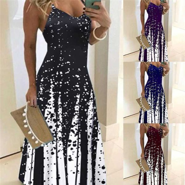 casual dresses plus size 2xl 2021 women's dress colors summer boho print bow camis bemaxi loose robe femme, Black;gray
casual dresses plus size 2xl 2021 women's dress colors summer boho print bow camis bemaxi loose robe femme, Black;gray