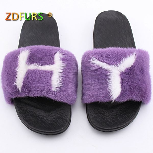 zdfurs* 2020 new arrival real slippers women fashion fur furry slides handmade flip flops bach sandal shoes, Blue;gray
zdfurs* 2020 new arrival real slippers women fashion fur furry slides handmade flip flops bach sandal shoes, Blue;gray