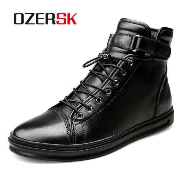 ozersk leather men boots autumn winter 2020 warm snow boots men casual shoes sneakers high rubber ankle size 38~48, Black
ozersk leather men boots autumn winter 2020 warm snow boots men casual shoes sneakers high rubber ankle size 38~48, Black