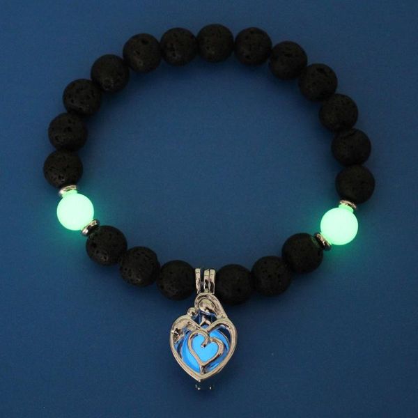 charm bracelets fashion luminous black lava natural stone women bracelet glow yoga prayer heart fluorescence jewelry, Golden;silver
charm bracelets fashion luminous black lava natural stone women bracelet glow yoga prayer heart fluorescence jewelry, Golden;silver
