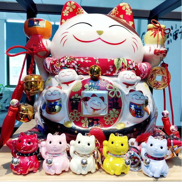 keychains korea cute lucky cat keychain creative personality acrylic bag key chain pendant, Silver
keychains korea cute lucky cat keychain creative personality acrylic bag key chain pendant, Silver