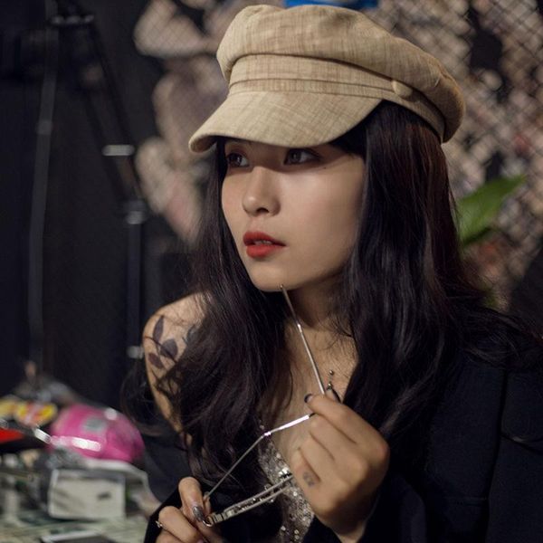 hat female spring and autumn flat navy hat wild british retro octagonal casual beret, Blue;gray
hat female spring and autumn flat navy hat wild british retro octagonal casual beret, Blue;gray