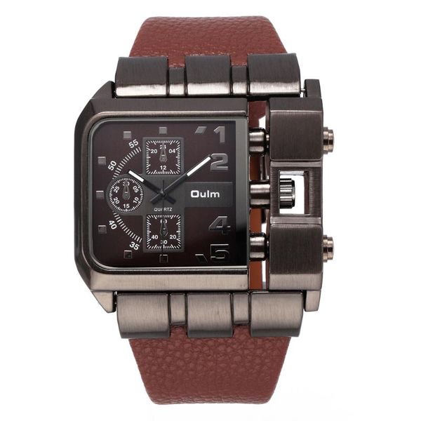 oulm men watches fashion square oversize dial men watches leather quartz wristwatches sports reloj hombre deportivo, Slivery;brown
oulm men watches fashion square oversize dial men watches leather quartz wristwatches sports reloj hombre deportivo, Slivery;brown