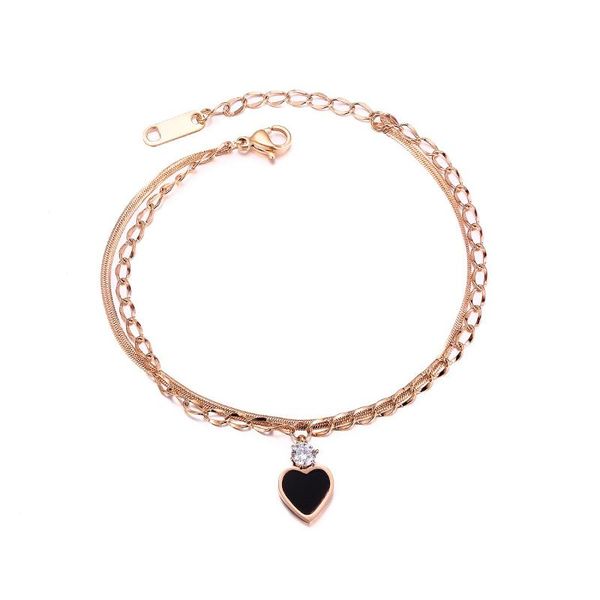 jhsl fashion jewelry rose gold color stainless steel girlfriend gift female women cz stone bracelets bangles with heart charm, Golden;silver
jhsl fashion jewelry rose gold color stainless steel girlfriend gift female women cz stone bracelets bangles with heart charm, Golden;silver