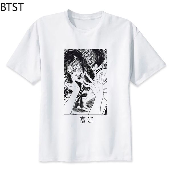 men clothes 2020 junji ito print man's t-shirt harajuku short streetwear aesthetic clothes anime shirt cotton 90s white tshirt
men clothes 2020 junji ito print man's t-shirt harajuku short streetwear aesthetic clothes anime shirt cotton 90s white tshirt