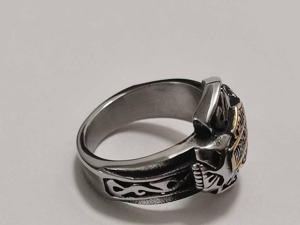 european and american fashong ring women&men stainless steel nener fade gold/silver color to choose harley biker jewelry ring size 7-13
european and american fashong ring women&men stainless steel nener fade gold/silver color to choose harley biker jewelry ring size 7-13
