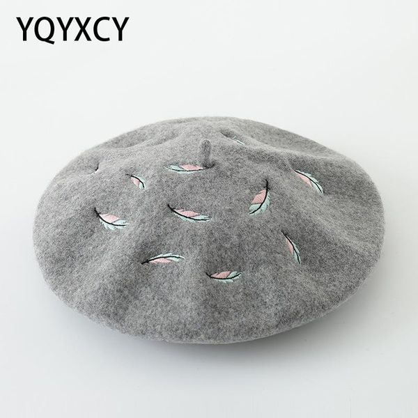 berets handmade embroidery leaf wool beret womens hats vintage bonnet painter cap lady autumn winter baret hat gorras, Blue;gray
berets handmade embroidery leaf wool beret womens hats vintage bonnet painter cap lady autumn winter baret hat gorras, Blue;gray