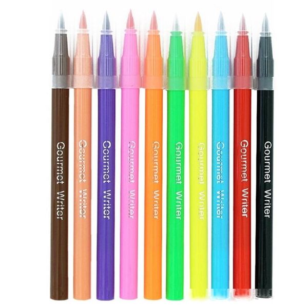 10color edible pigment pen brush coloring pen for drawing biscuits fondant cake decorating tools cake diy draw tool
10color edible pigment pen brush coloring pen for drawing biscuits fondant cake decorating tools cake diy draw tool