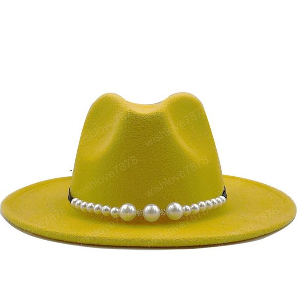 simple women wool fedora hat with pearl ribbon gentleman elegant lady winter autumn wide brim jazz church panama sombrero cap, Blue;gray
simple women wool fedora hat with pearl ribbon gentleman elegant lady winter autumn wide brim jazz church panama sombrero cap, Blue;gray