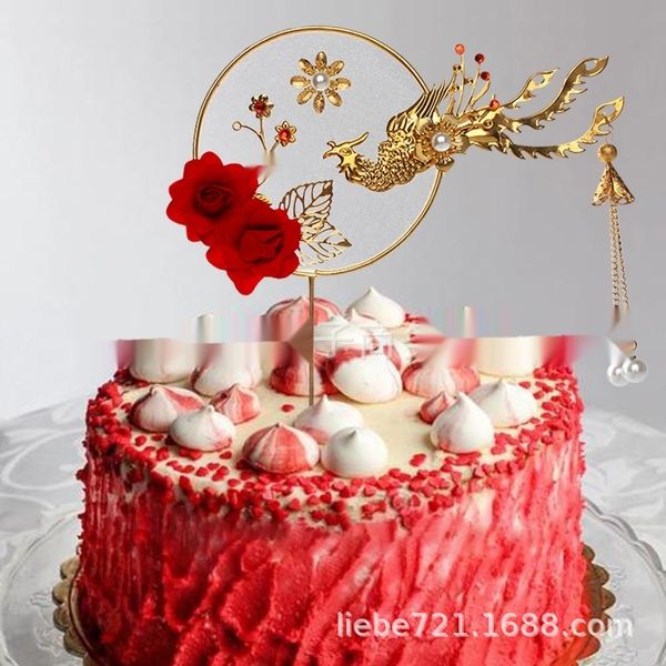 selling metal phoenix ring pearl yufei plume pendant with pearl cake plug-in red rose ring cake decoration vw7ig
selling metal phoenix ring pearl yufei plume pendant with pearl cake plug-in red rose ring cake decoration vw7ig