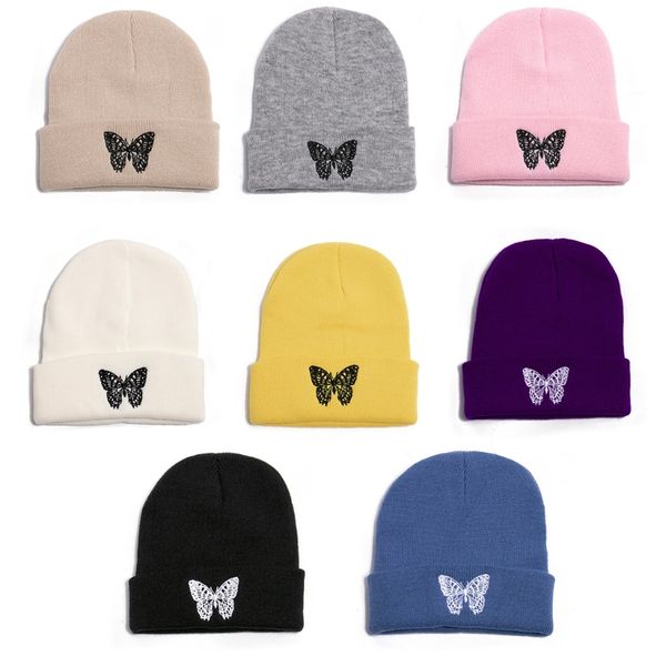 knitted beanie hat cartoon butterfly embroidered solid color harajuku hip hop warm cuffed skull cap, Blue;gray
knitted beanie hat cartoon butterfly embroidered solid color harajuku hip hop warm cuffed skull cap, Blue;gray