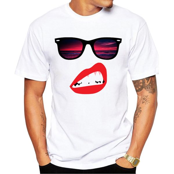 2018 new fashion sassy summer design men's t shirt short sleeve boy cool hipster red lip printed t-shirt
2018 new fashion sassy summer design men's t shirt short sleeve boy cool hipster red lip printed t-shirt