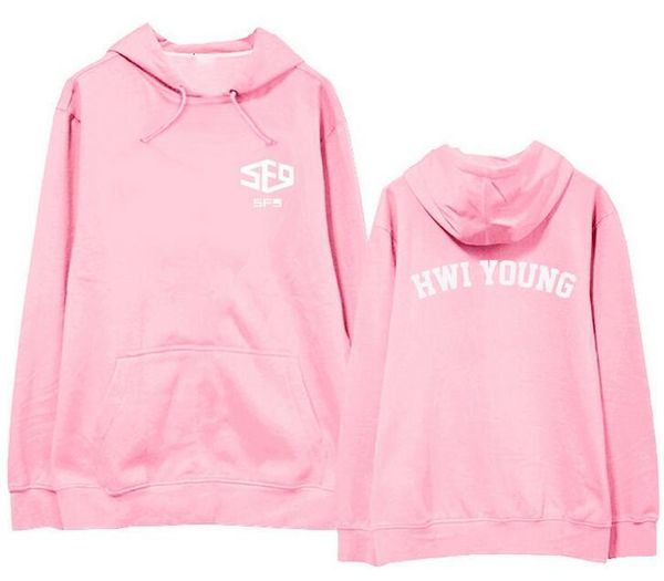 new arrival sf9 sensational feeling 9 member name printing pink sweatshirt for kpop fans zuho tae yong thin loose hoodies, Black
new arrival sf9 sensational feeling 9 member name printing pink sweatshirt for kpop fans zuho tae yong thin loose hoodies, Black