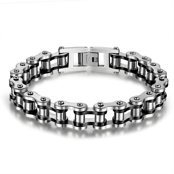 new jewelry metal stainless steel biker men's motorcycle chain punk rock male bracelet 8.46 inch,color gold/silver gift, Black
new jewelry metal stainless steel biker men's motorcycle chain punk rock male bracelet 8.46 inch,color gold/silver gift, Black