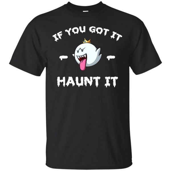 boo funny t-shirt - if you got it haunt it t-shirt gift for mens, womens cartoon t shirt men new fashion tshirt