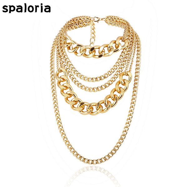 chains spaloria punk layered heavy thick chain cuban choker pendant necklace for women collar statement big gold hiphop jewelry, Silver
chains spaloria punk layered heavy thick chain cuban choker pendant necklace for women collar statement big gold hiphop jewelry, Silver