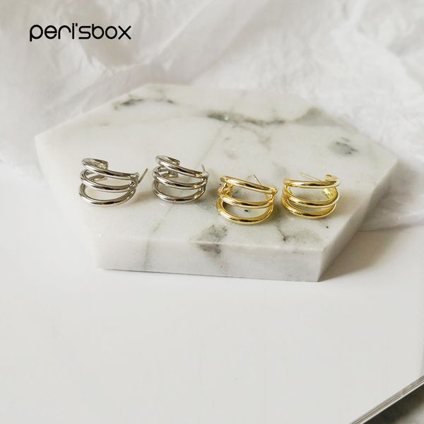 peri'sbox 13mm*11mm gold 3 row circle hoop earrings c shaped earrings triple open hoops minimalist hoop simple jewelry, Golden;silver
peri'sbox 13mm*11mm gold 3 row circle hoop earrings c shaped earrings triple open hoops minimalist hoop simple jewelry, Golden;silver