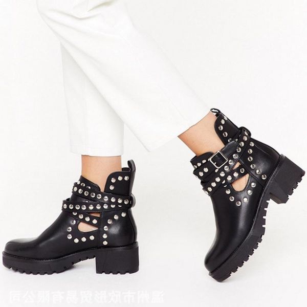 sarairis square heel motocycle boots women designer boots ladies platform buckel rivet fashion ankle shoes, Black
sarairis square heel motocycle boots women designer boots ladies platform buckel rivet fashion ankle shoes, Black