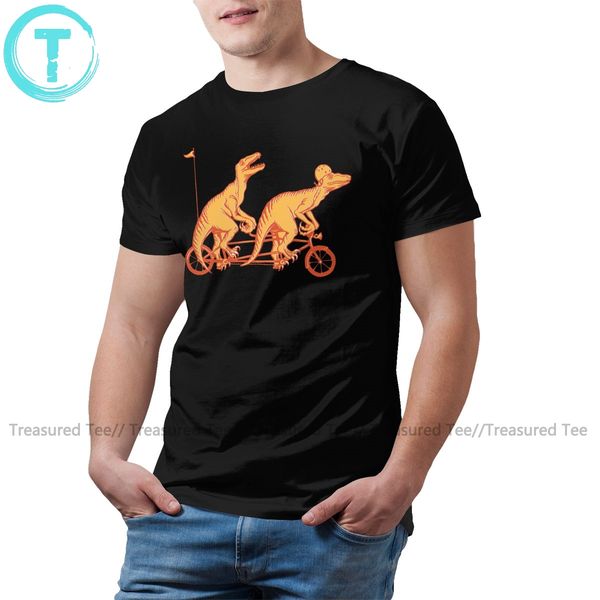 dinosaure t shirt cycling raptors on tandem bicycle t-shirt graphic 100 percent cotton tee shirt male tshirt
dinosaure t shirt cycling raptors on tandem bicycle t-shirt graphic 100 percent cotton tee shirt male tshirt