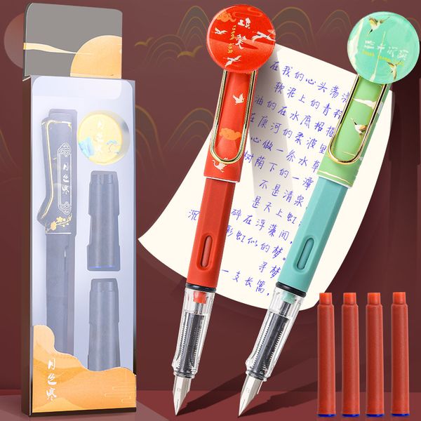 fountain pens 1set fashion china style plastic pen 4 blue ink sacs replaced students office signature writing stationery kawaii
fountain pens 1set fashion china style plastic pen 4 blue ink sacs replaced students office signature writing stationery kawaii