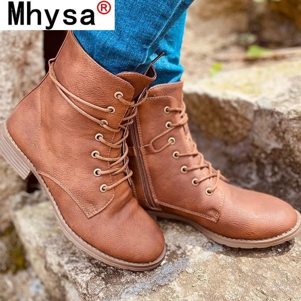 women pu leather ankle boots female sewing autumn winter shoes woman zipper boots lace up platform fashion new comfortable, Black
women pu leather ankle boots female sewing autumn winter shoes woman zipper boots lace up platform fashion new comfortable, Black