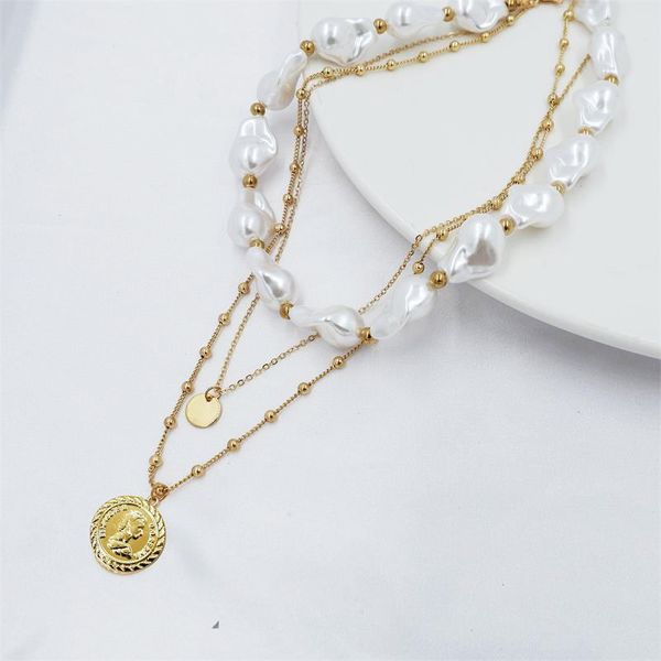 punk multi layered pearl choker necklace collar statement virgin mary coin pendent necklace women jewelry for gift, Golden;silver
punk multi layered pearl choker necklace collar statement virgin mary coin pendent necklace women jewelry for gift, Golden;silver