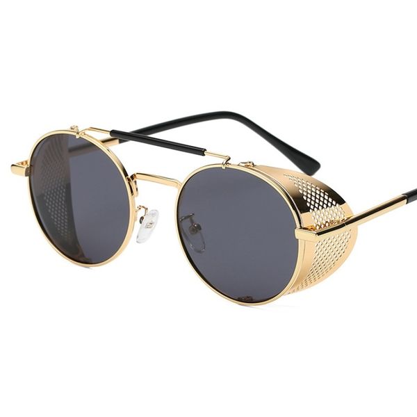 sunglasses 2021 retro steampunk for men and women round gothic punk designer sun glasses, White;black
sunglasses 2021 retro steampunk for men and women round gothic punk designer sun glasses, White;black