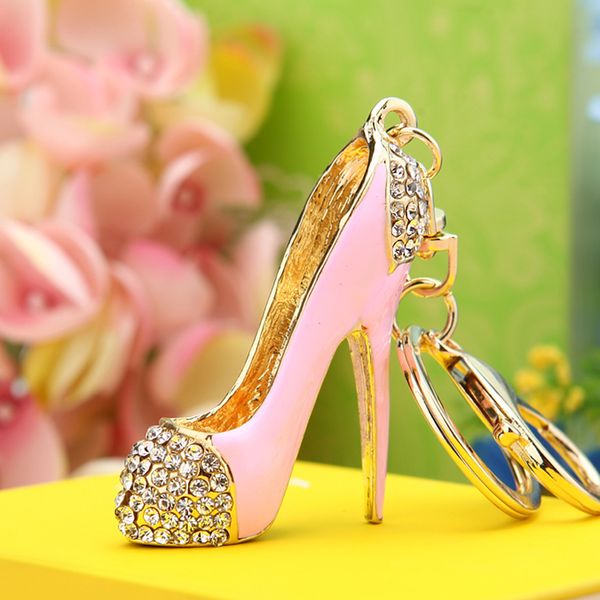 new fashion cute key chain car keychain women crystal rhinestone high heels pendant key chain, Silver
new fashion cute key chain car keychain women crystal rhinestone high heels pendant key chain, Silver