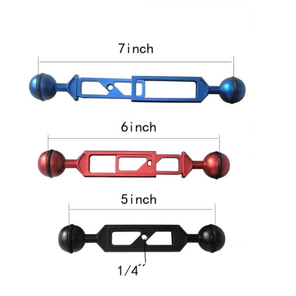 diving arm extension 1" ball head light kit 5/6/7/8/9/10/11/12inch adjustable w/ 1/4" screw hole underwater pgraphy bracket
diving arm extension 1" ball head light kit 5/6/7/8/9/10/11/12inch adjustable w/ 1/4" screw hole underwater pgraphy bracket