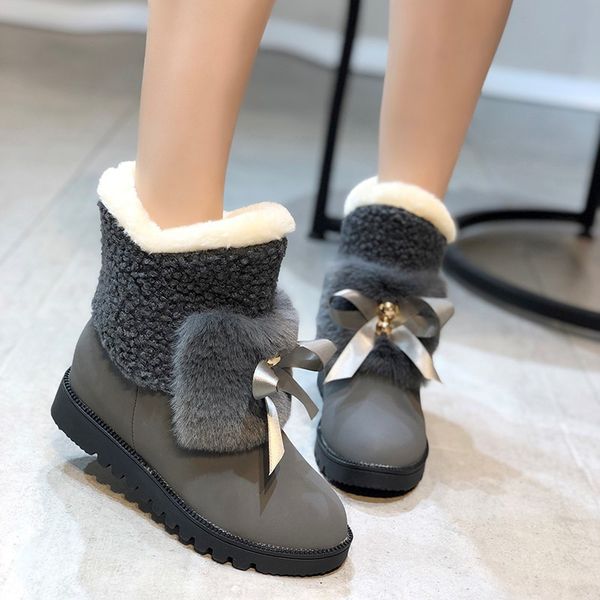 women's snow boots women's new korean bow cotton shoes in autumn and winter 2020 casual plush short boots women, Black
women's snow boots women's new korean bow cotton shoes in autumn and winter 2020 casual plush short boots women, Black