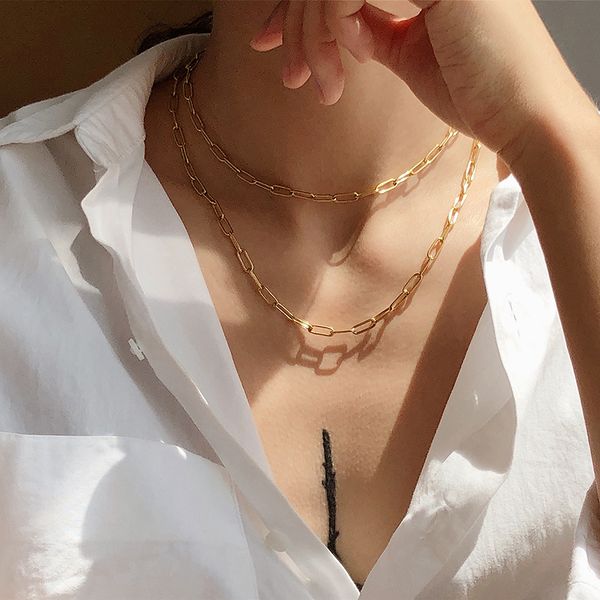 peri'sbox 4 sizes linked chain necklaces gold color circle choker necklaces for women minimalist necklace vintage jewelry, Golden;silver
peri'sbox 4 sizes linked chain necklaces gold color circle choker necklaces for women minimalist necklace vintage jewelry, Golden;silver