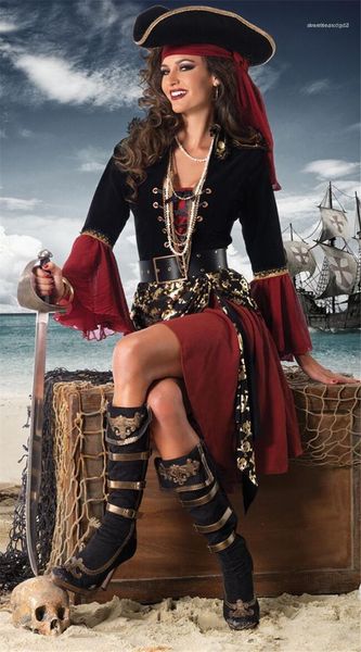 skull print ladies cosplay clothes the pirates theme costume designer halloween and funny dress party womens dresses, Black;red
skull print ladies cosplay clothes the pirates theme costume designer halloween and funny dress party womens dresses, Black;red