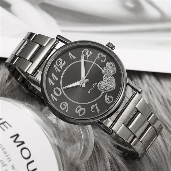 wristwatches fashion casual ladies watch analog quartz stainless steel strap love pattern women's wrist y30, Slivery;brown
wristwatches fashion casual ladies watch analog quartz stainless steel strap love pattern women's wrist y30, Slivery;brown