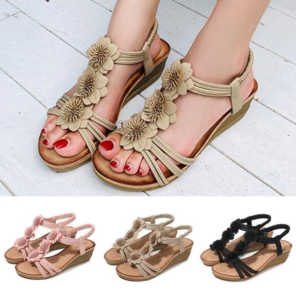 sandals women's summer bohemian sandals non-slip wedge shoes slippers beach shoes buty damskie sandalia feminina m23, Black
sandals women's summer bohemian sandals non-slip wedge shoes slippers beach shoes buty damskie sandalia feminina m23, Black